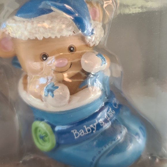 Trimmerry Baby's 1st Boy Bootie Christmas Ornament - Picture 8 of 12